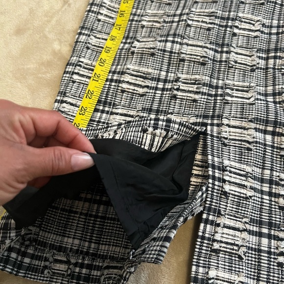 Escada Black and White Checkered Midi Dress size 34 - Picture 13 of 15